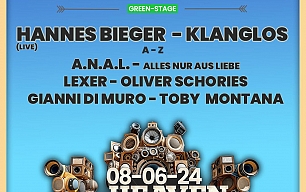 GREEN STAGE - Full Line-Up